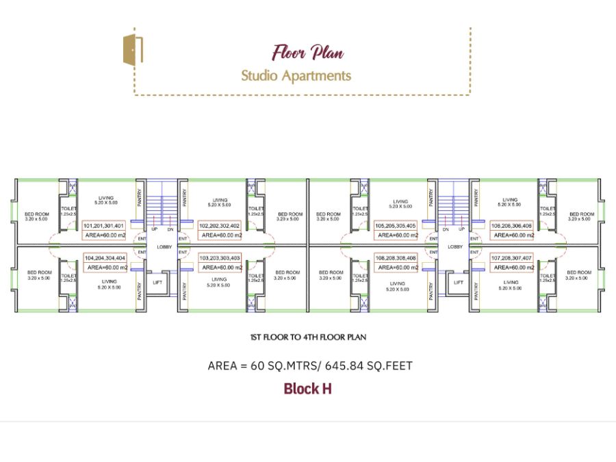 velvet vista-studio-floor plan
